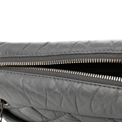 Chanel Aged Calfskin Quilted Large Reissue Camera Case Grey 14 of 16