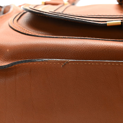 Chloe Calfskin Medium Marcie Satchel Tan 9 of 15
