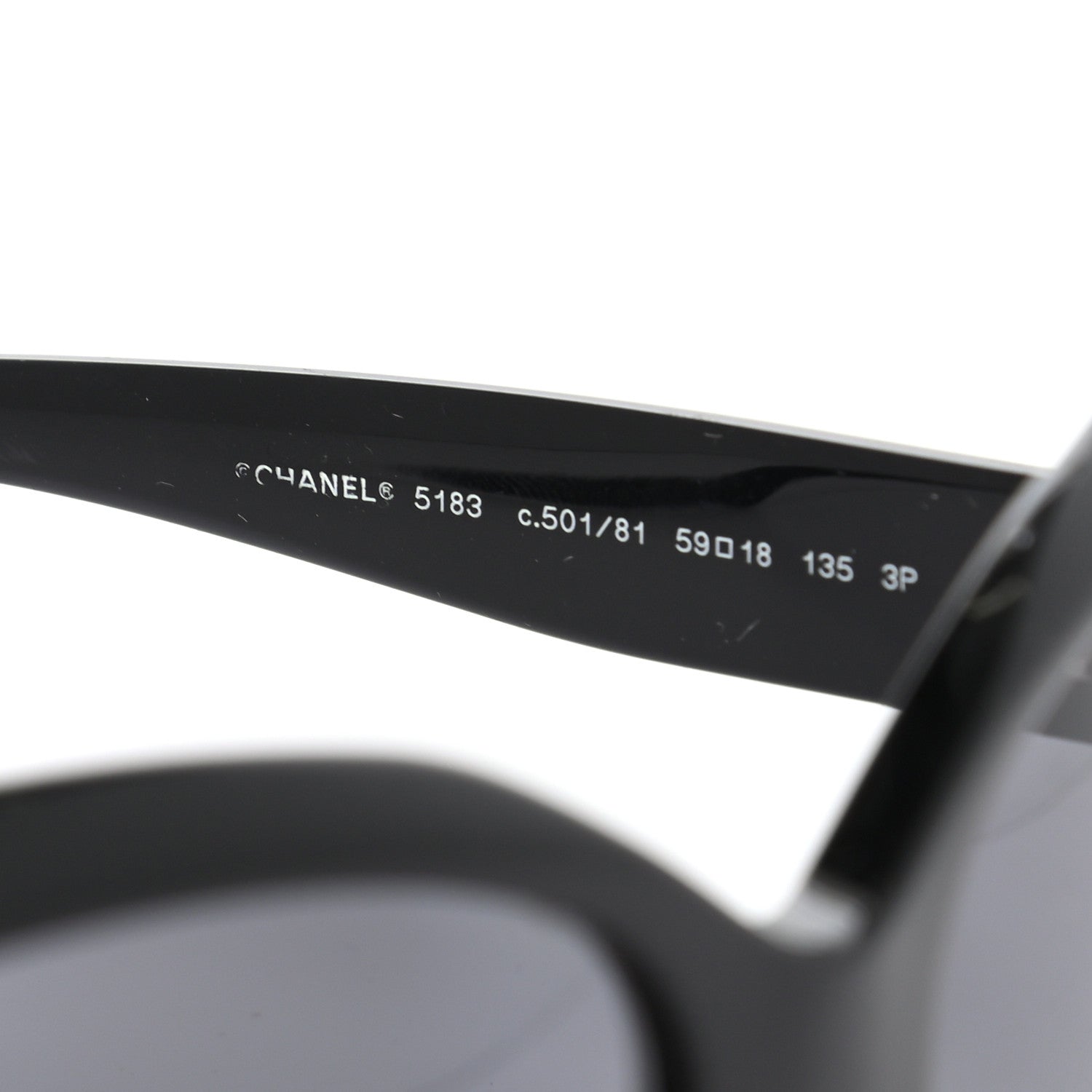 Chanel Acetate CC Sunglasses 5183 Black 5 of 7