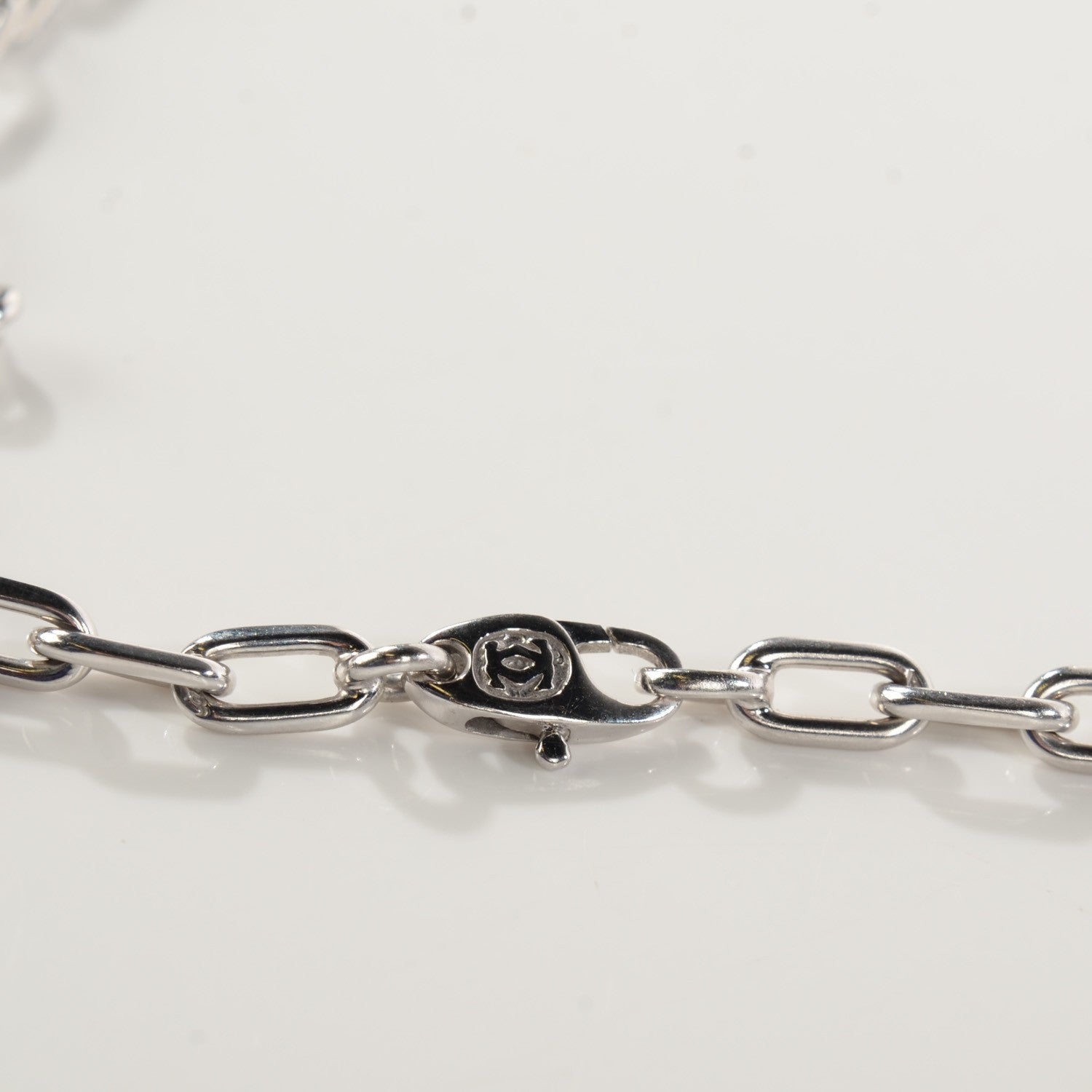 Cartier 18K White Gold 5mm Spartacus Chain Necklace 5 of 5
