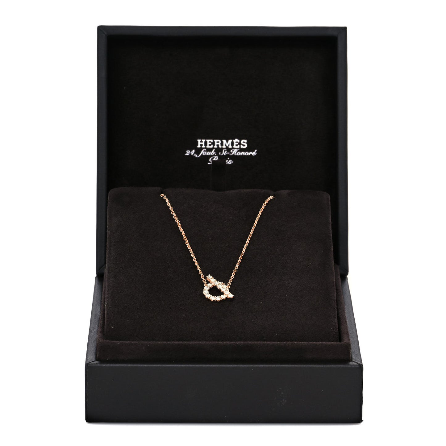 18K Rose Gold Diamond Finesse Pendant Necklace