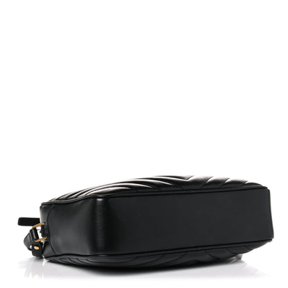 Saint Laurent Calfskin Matelasse Monogram Lou Camera Bag Black 4 of 11