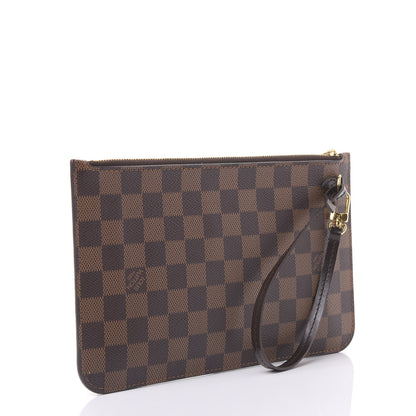 Louis Vuitton Damier Ebene Neverfull MM GM Pochette 2 of 9