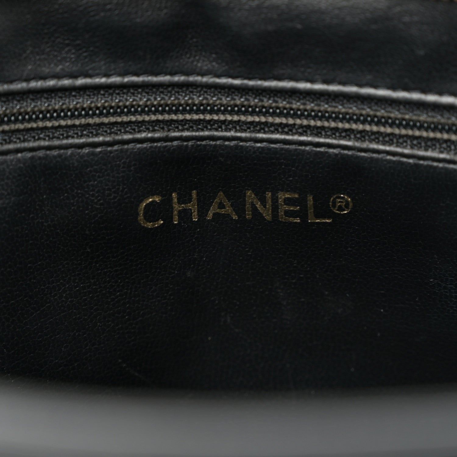 Chanel Lambskin Quilted Shoulder Bag Black 6 of 10