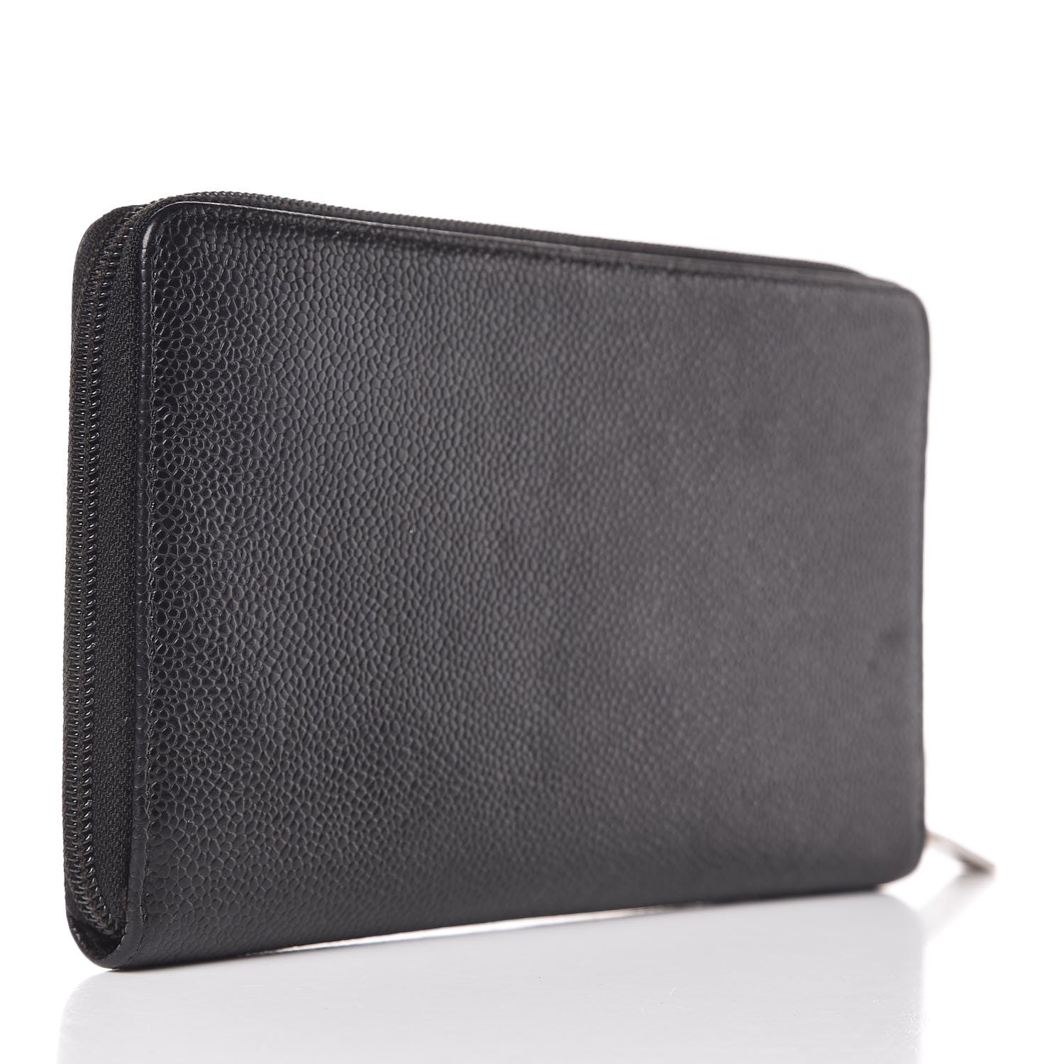 Chanel Caviar Timeless Travel Zip Wallet Black 3 of 8