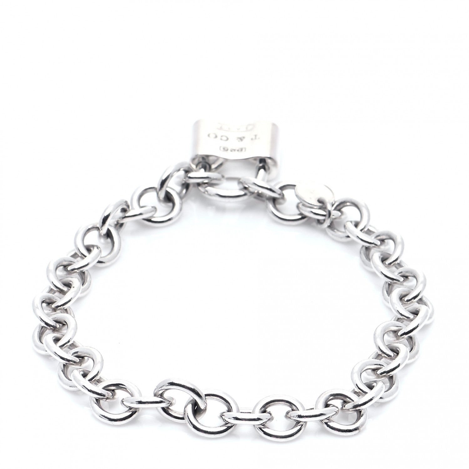 Tiffany Sterling Silver 1837 Lock Charm Bracelet 3 of 4