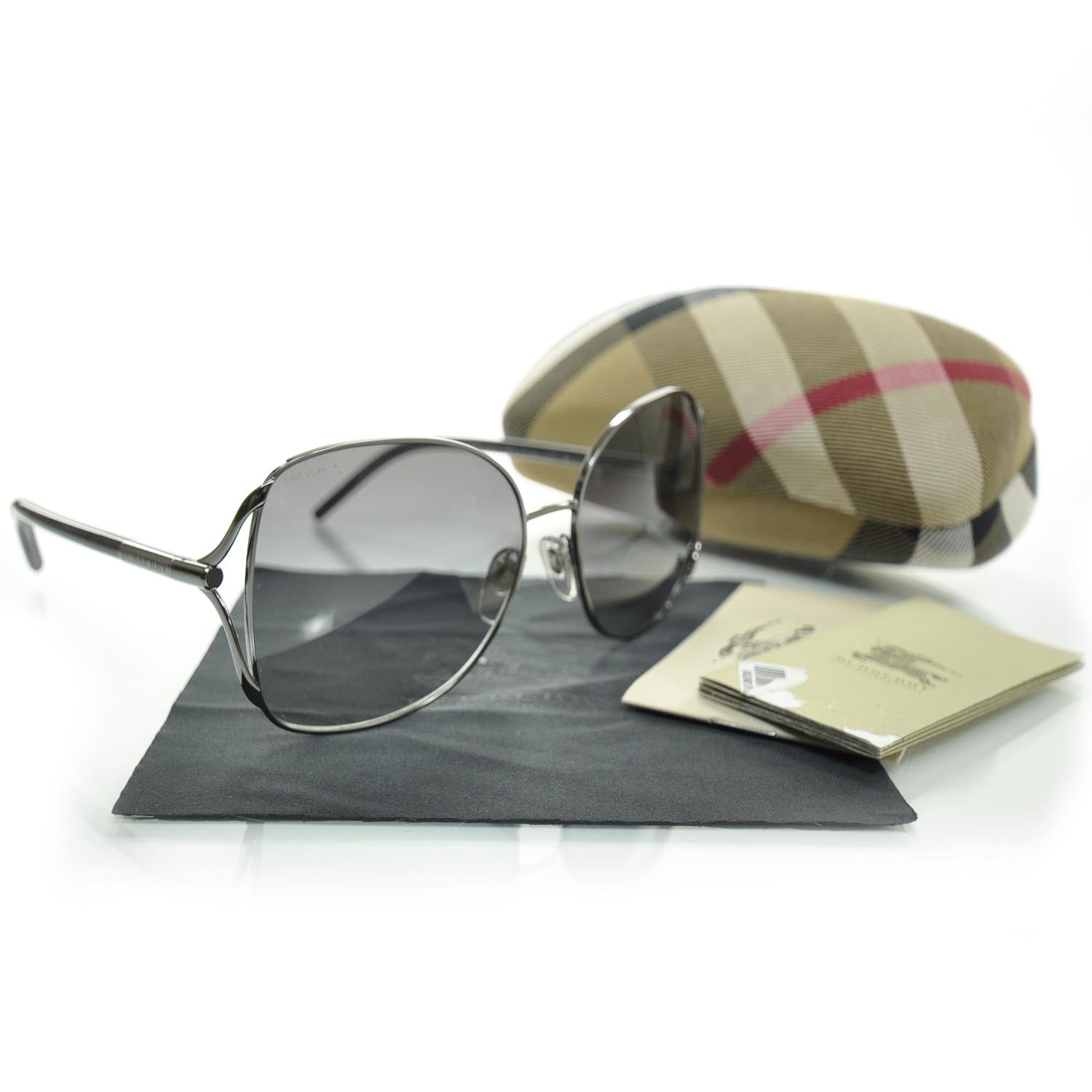 Burberry Oversized Sunglasses 3049 Grey 4 of 8