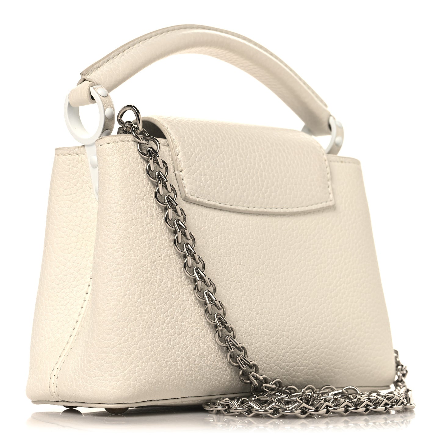 Taurillon Mini Capucines Monochrome  White