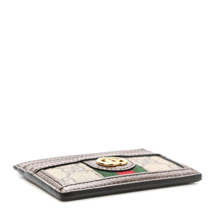 Gucci GG Supreme Monogram Ophidia Card Holder Brown 4 of 6
