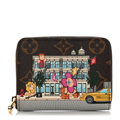 Louis Vuitton Monogram 2022 Christmas Animation New York Soho Zippy Coin Purse Yellow 1 of 7