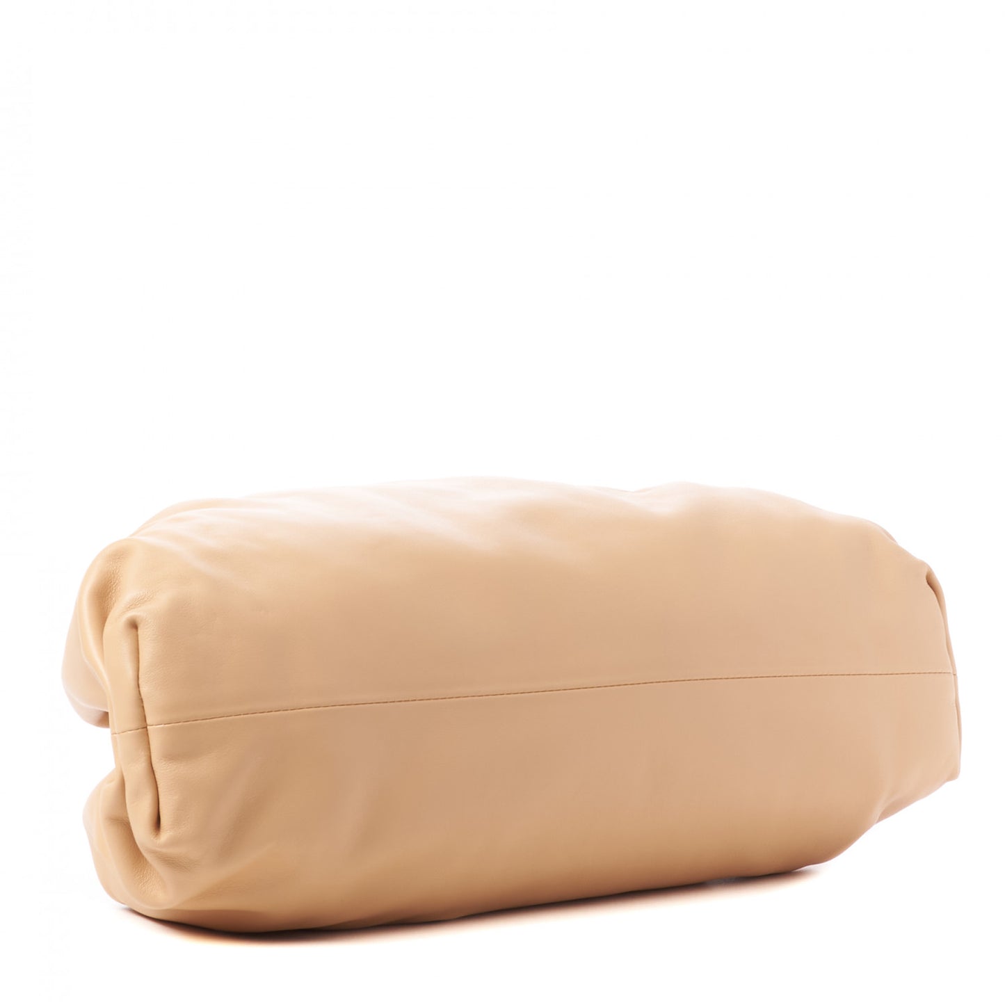 Smooth Butter Calf The Pouch Oversized Clutch Nude