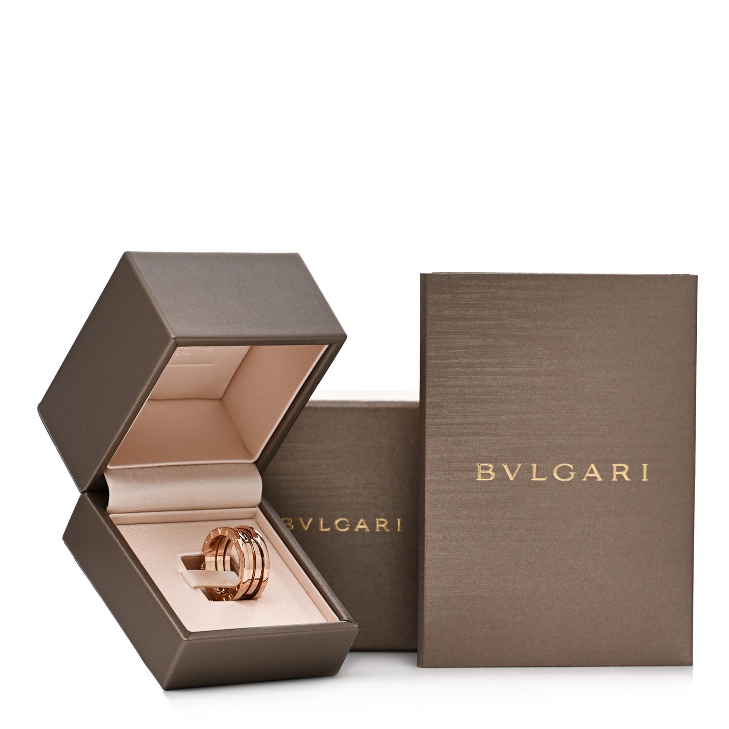 18K Rose Gold B.Zero1 Three-Band Ring 52 6