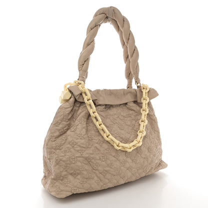 Louis Vuitton Lambskin Olympe Stratus GM Beige 3 of 17