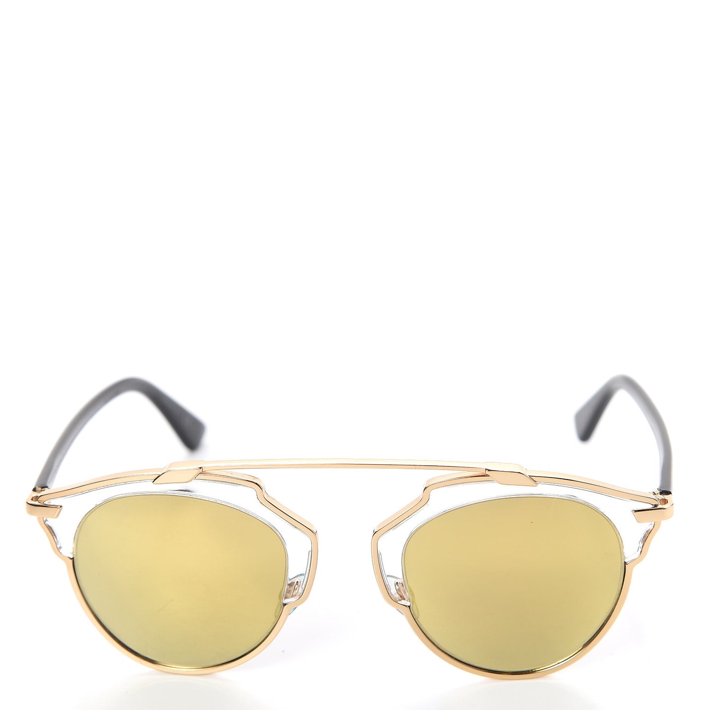 Mirrored So Real Sunglasses Gold
