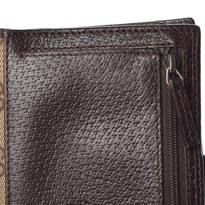 Gucci Monogram Calfskin Ladies Web Continental Wallet Beige Ebony Cocoa 12 of 12