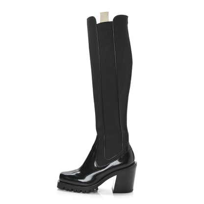 Louis Vuitton Patent Limitless Tall Boots 39 Black 1 of 9