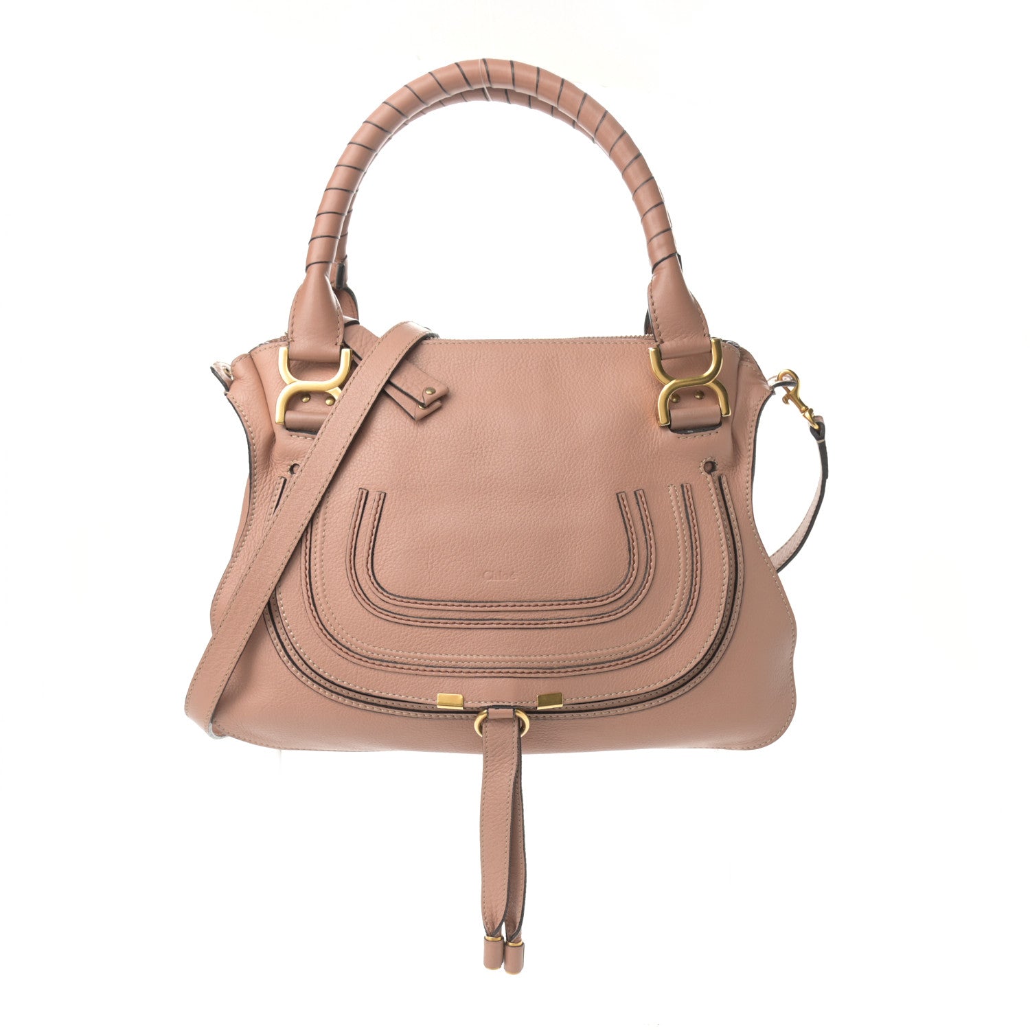 Chloe Calfskin Medium Marcie Satchel Anemone Pink 1 of 9