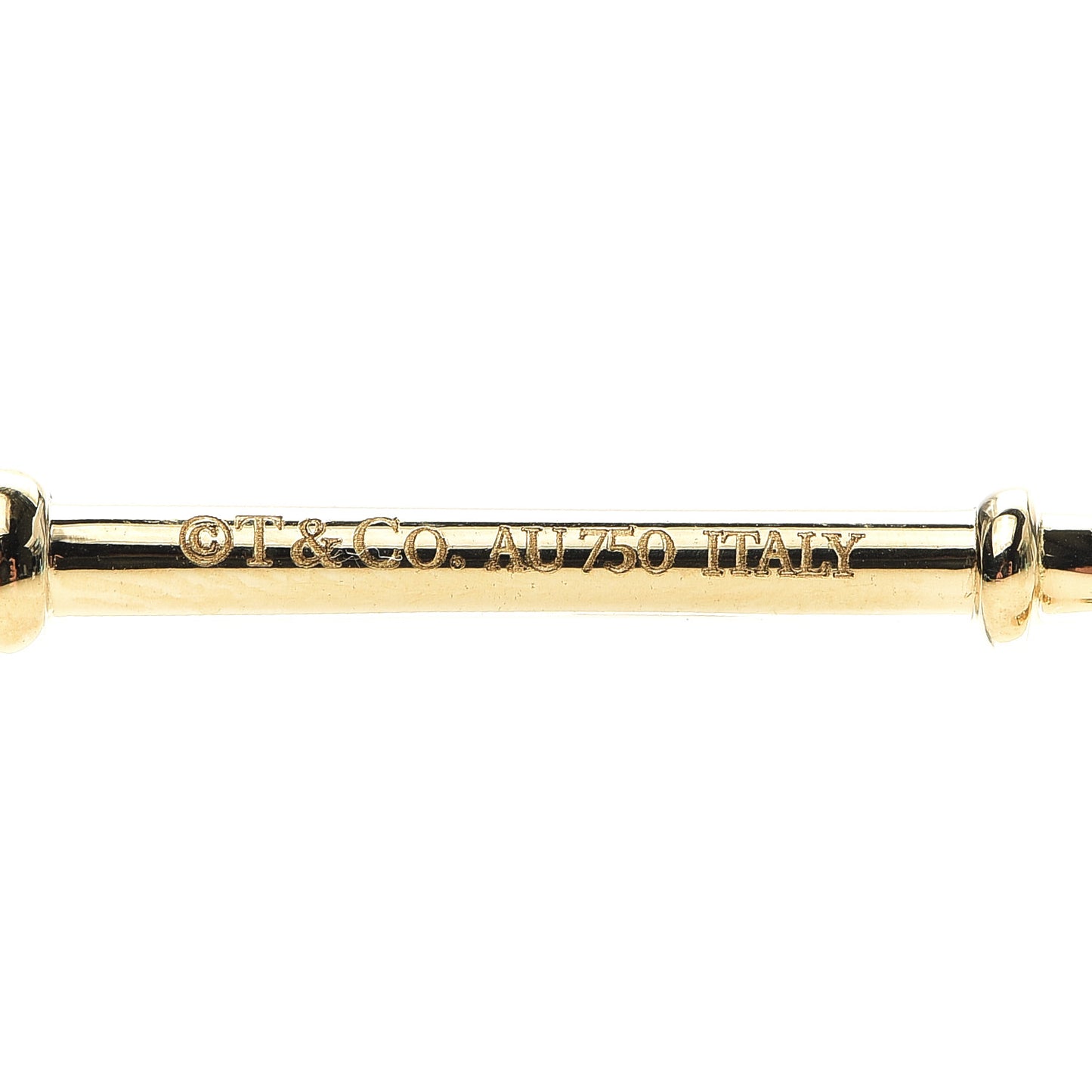 18K Yellow Gold Knot Key Pendant