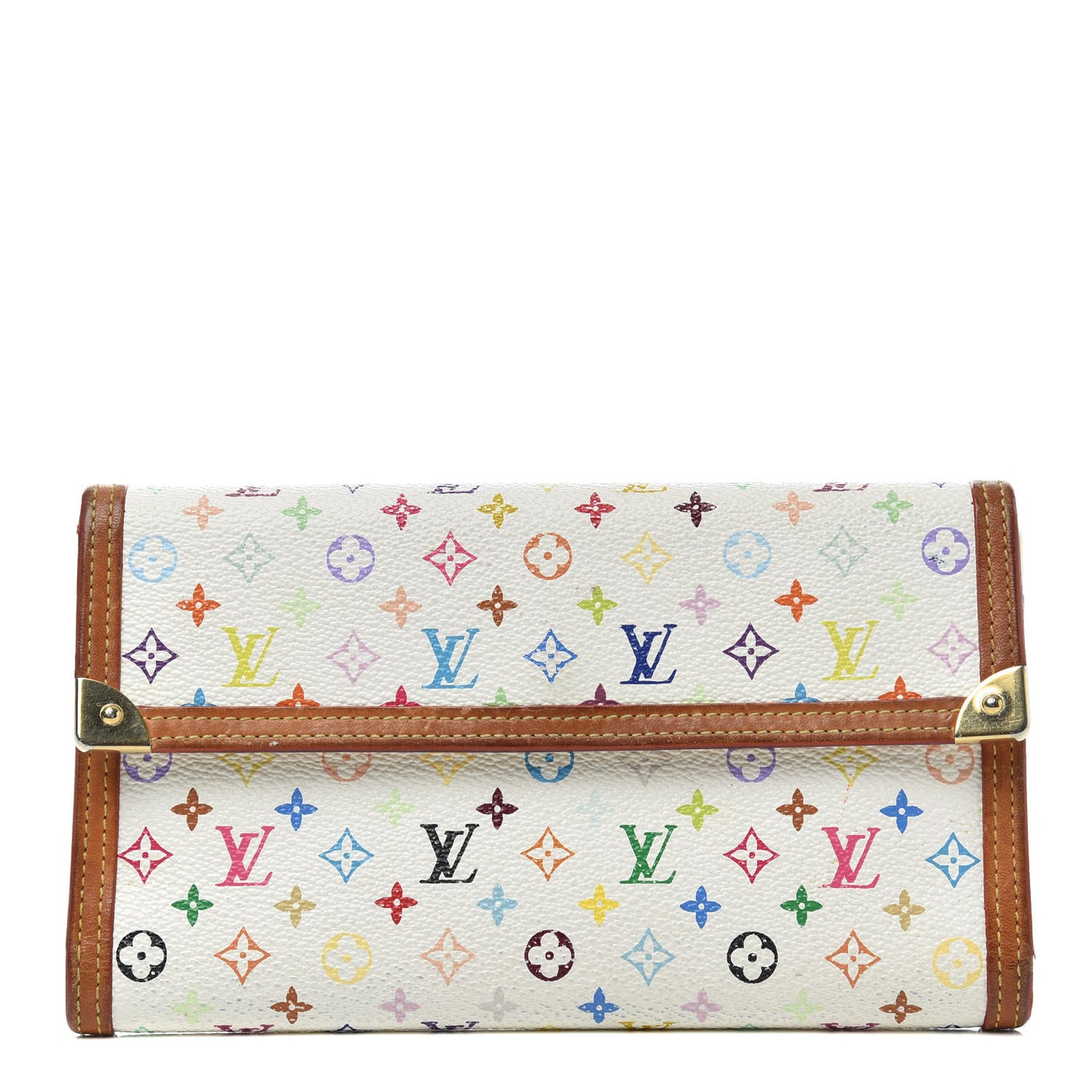 Monogram Multicolor Porte Tresor International Wallet White