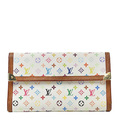 Louis Vuitton Monogram Multicolor Porte Tresor International Wallet White 1 of 6