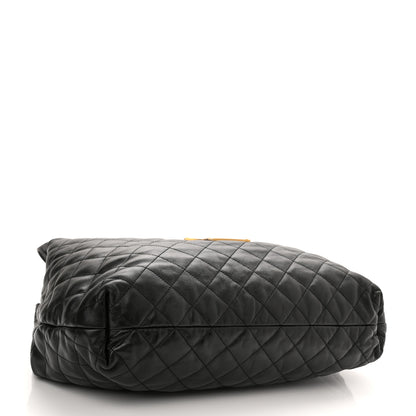 Saint Laurent Lambskin Quilted Maxi Icare Shopping Tote Black 4 of 11