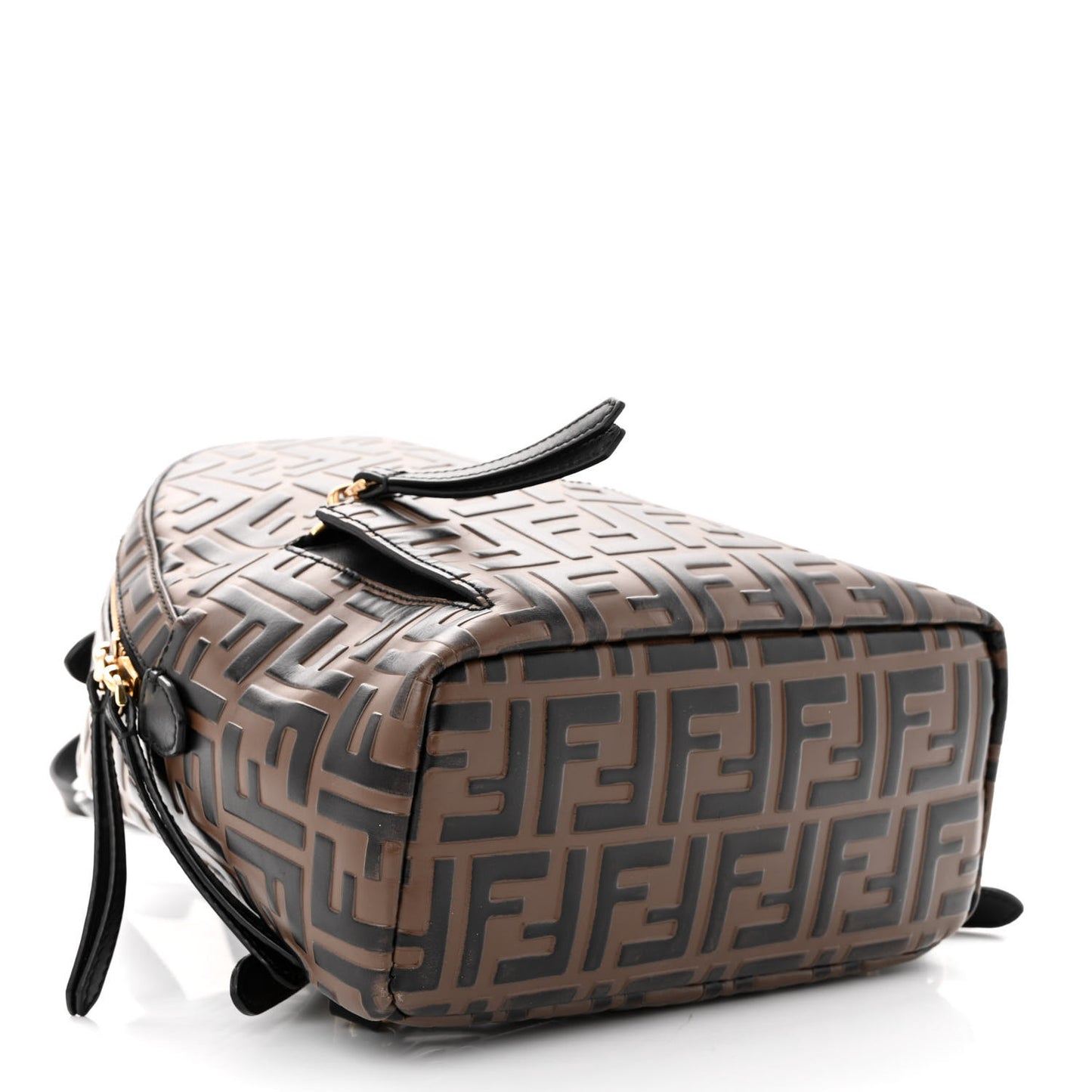 Vitello Bi-Color FF 1974 Embossed Mini Backpack Maya Black