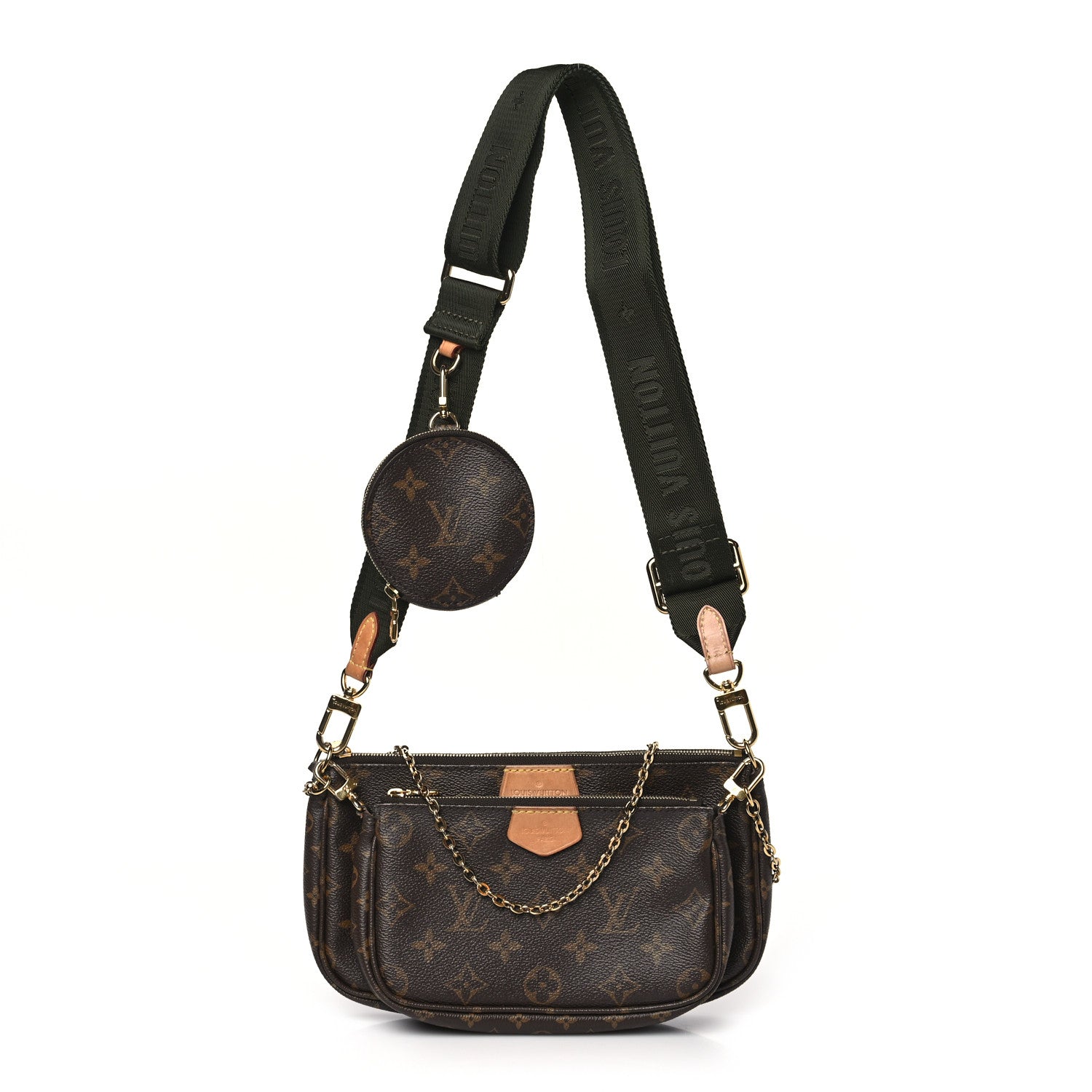 Louis Vuitton LOUIS VUITTON Monogram Multi Pochette Accessories Kaki 1 of 9