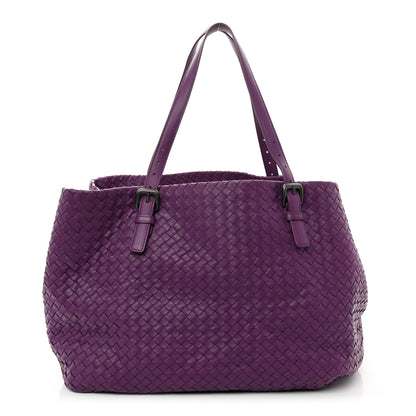Bottega Veneta Nappa Intrecciato Large Cesta Tote Eggplant Eggplant 1 of 11