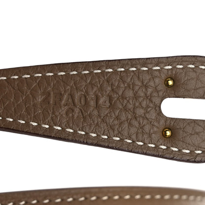 Hermes Taurillon Clemence Lindy 26 Etoupe 7 of 10