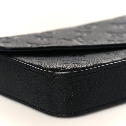 Louis Vuitton Empreinte Pochette Felicie Chain Wallet Black 8 of 10