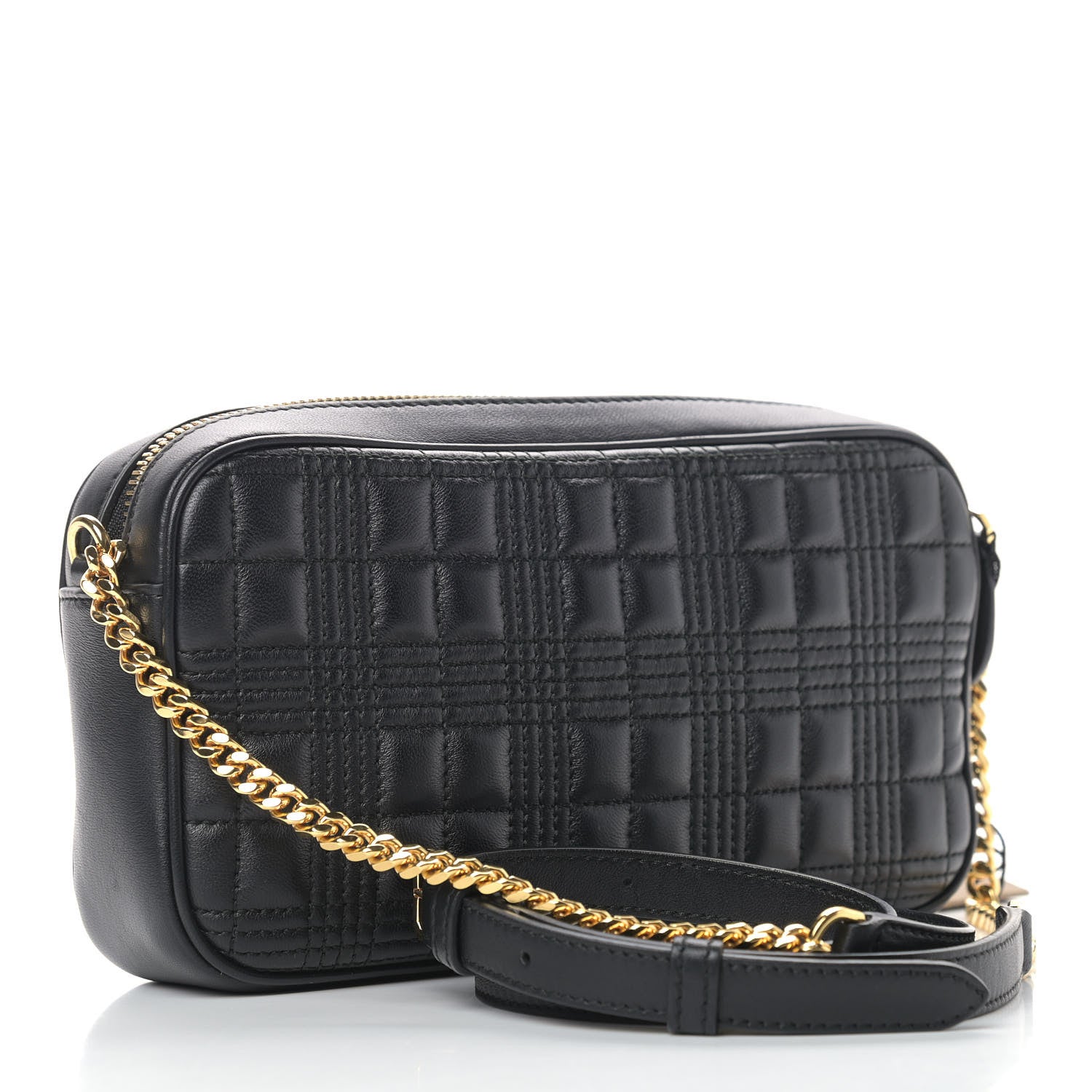 Burberry Lambskin Quilted Camera Bag Black 3 of 9