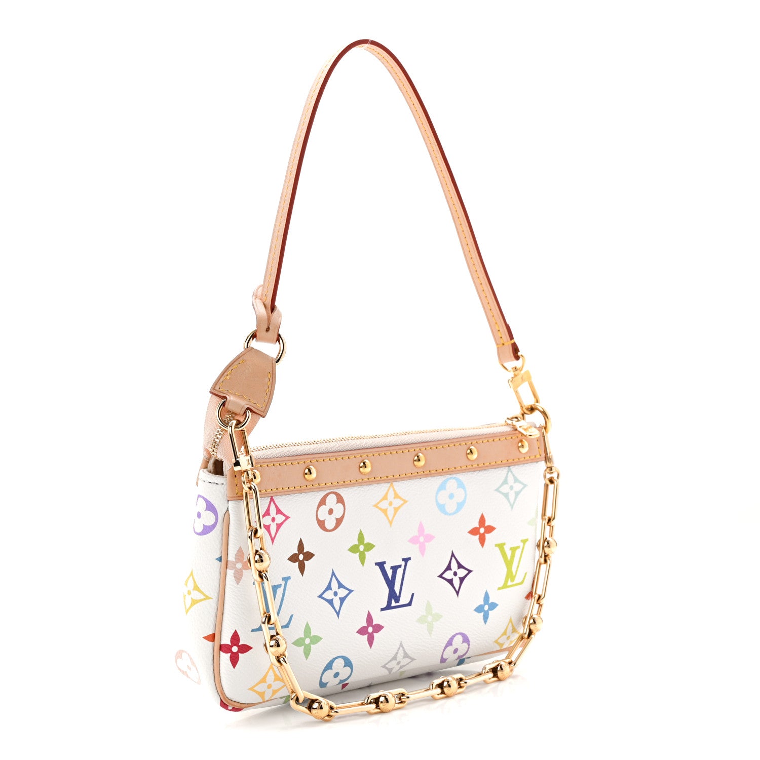 Louis Vuitton LV X TM Monogram Multicolor Pochette Accessories White 3 of 11