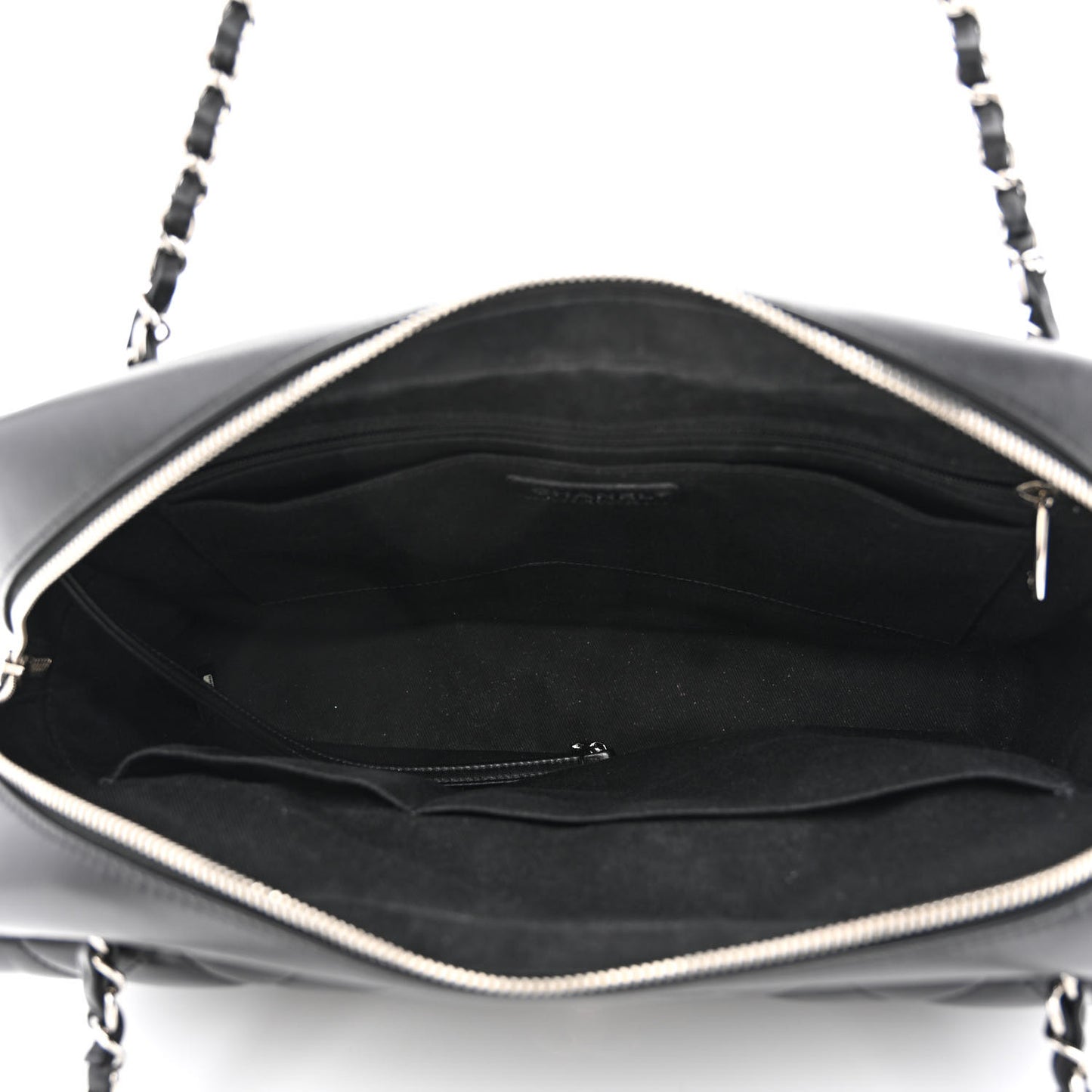 Lambskin Quilted Bowler Flap Shoulder Bag Black