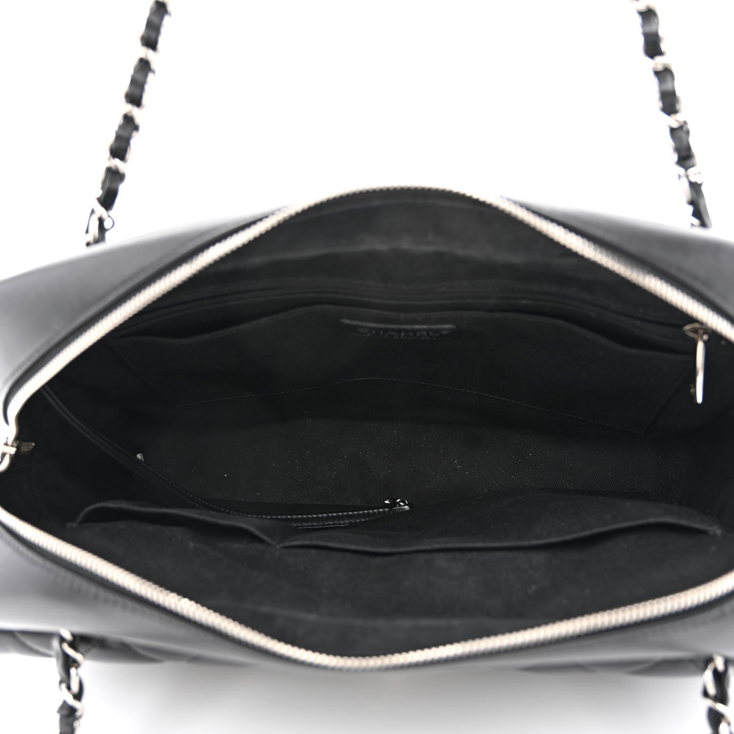Chanel Lambskin Quilted Bowler Flap Shoulder Bag Black 5 of 12