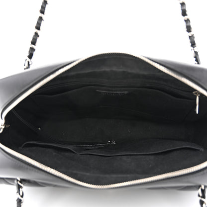 Chanel Lambskin Quilted Bowler Flap Shoulder Bag Black 5 of 12