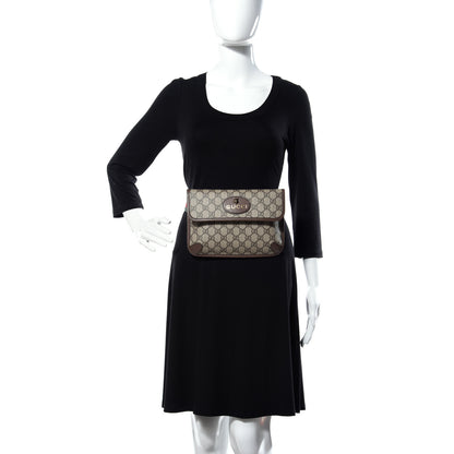 Gucci GG Supreme Monogram Neo Vintage Web Belt Bag Brown 2 of 12