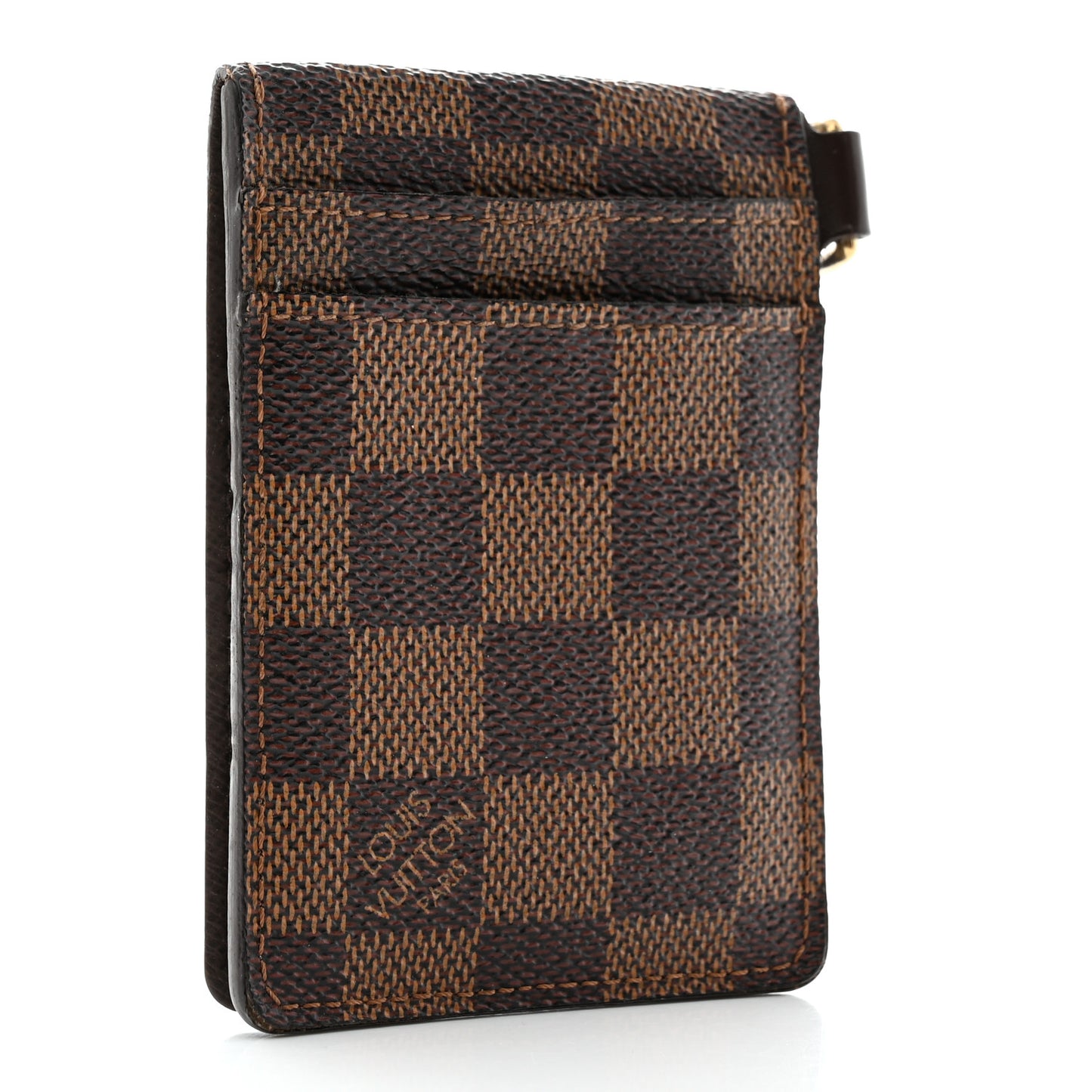 Damier Ebene Porte Carte ID Bandouliere