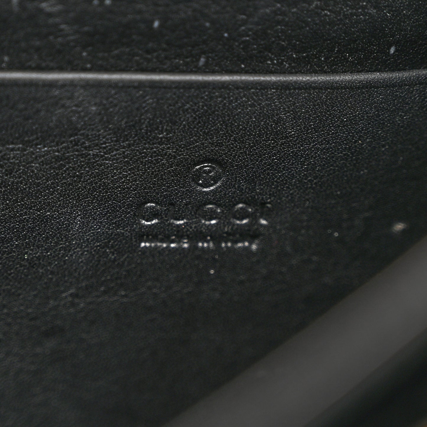 Velvet GG Monogram Mini Dionysus Chain Wallet Black