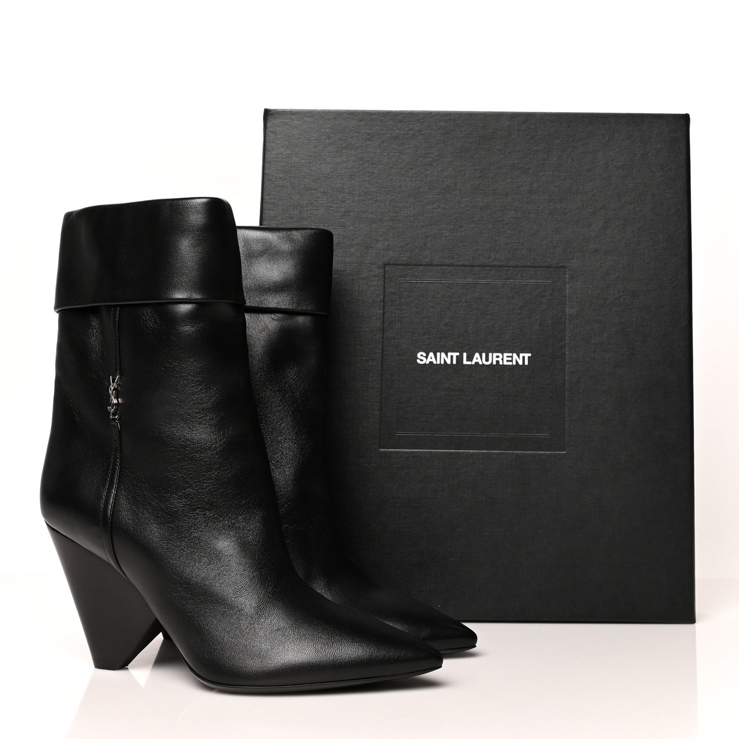 Lambskin Liz 85 Wedge Booties 39 Black