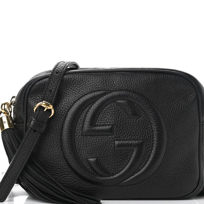 Gucci Pebbled Calfskin Small Soho Disco Bag Black 8 of 13