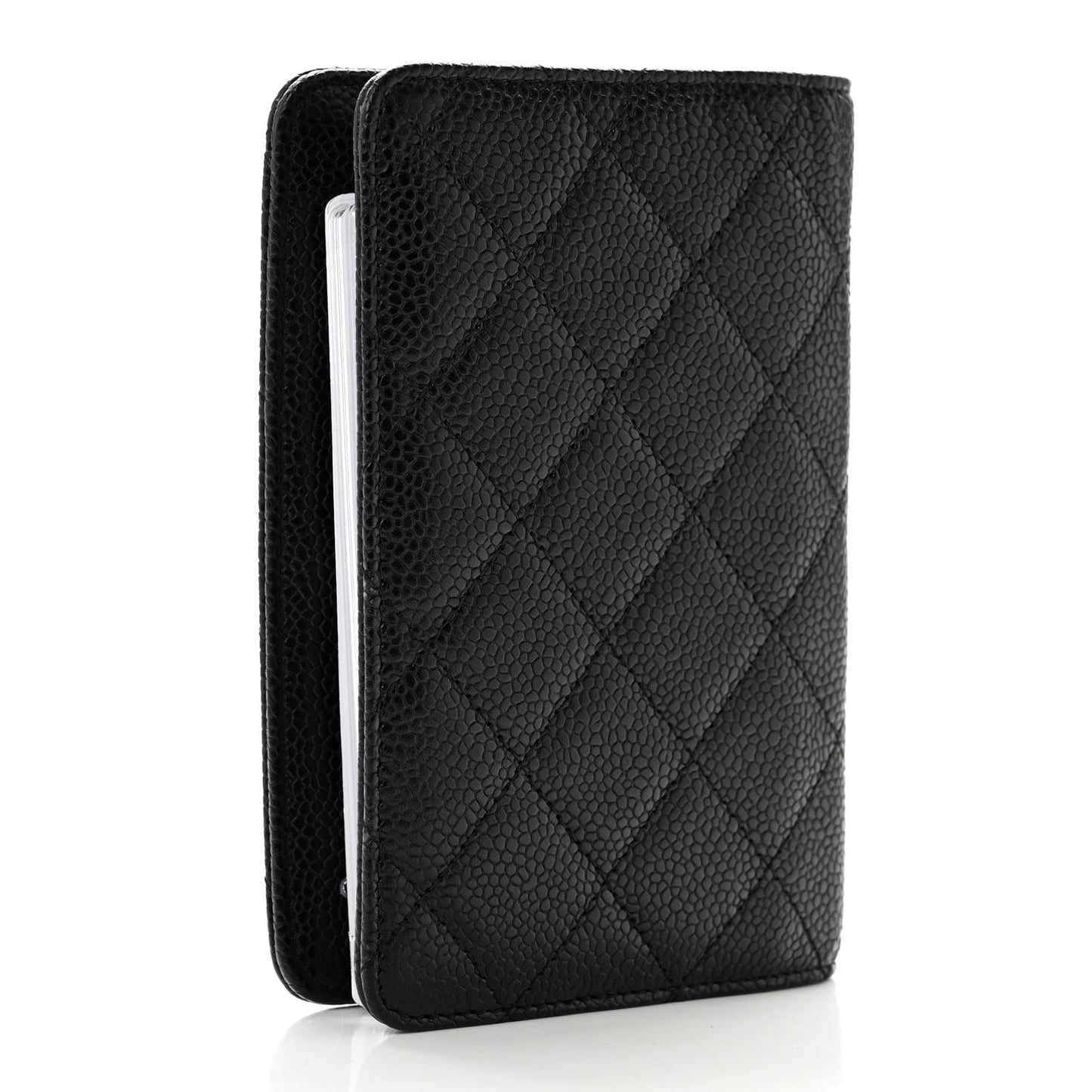 Caviar Quilted Agenda Cover Black