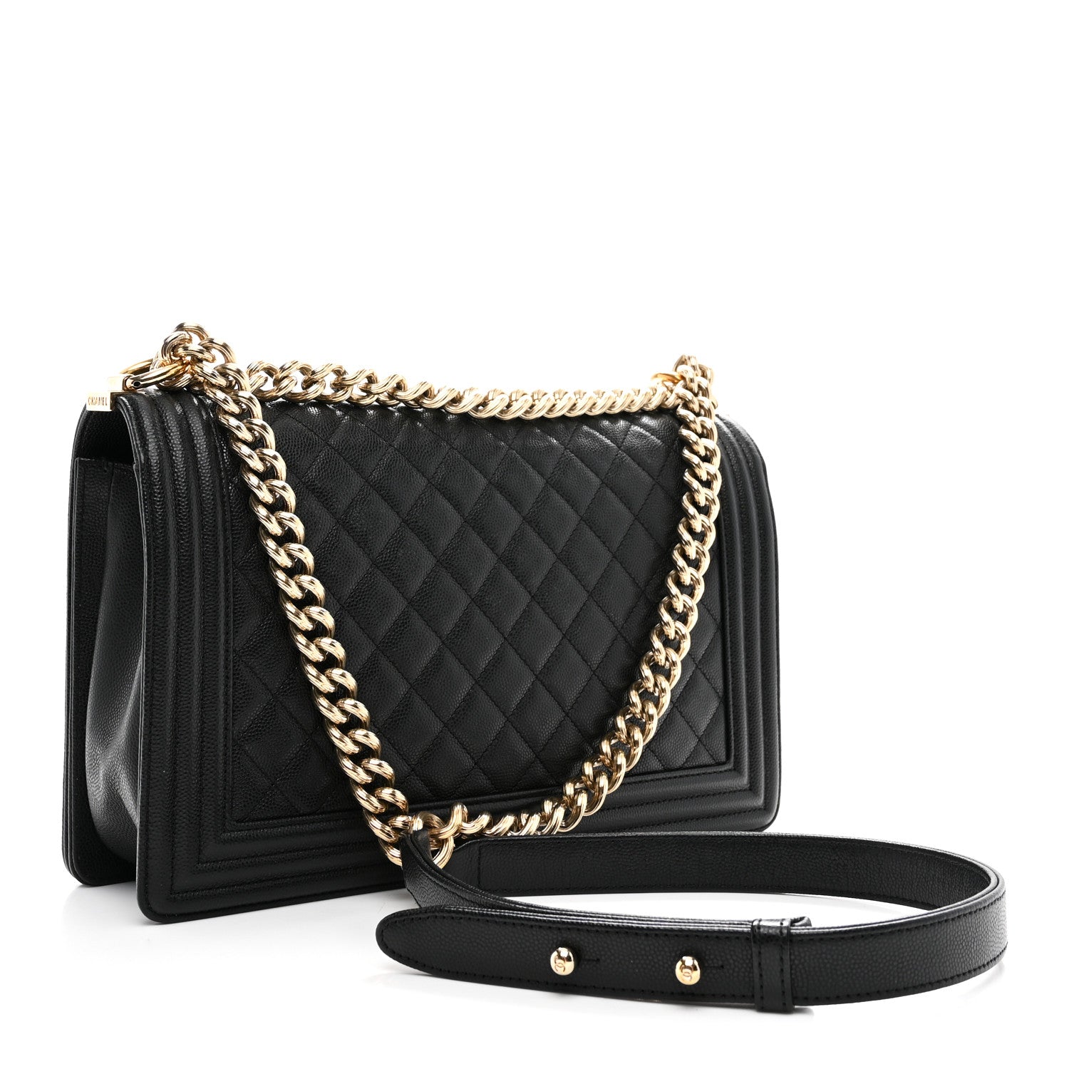 Chanel Caviar Quilted New Medium Boy Flap Black 3 of 10