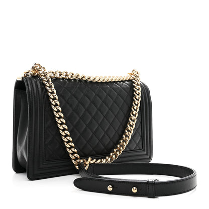 Chanel Caviar Quilted New Medium Boy Flap Black 3 of 10