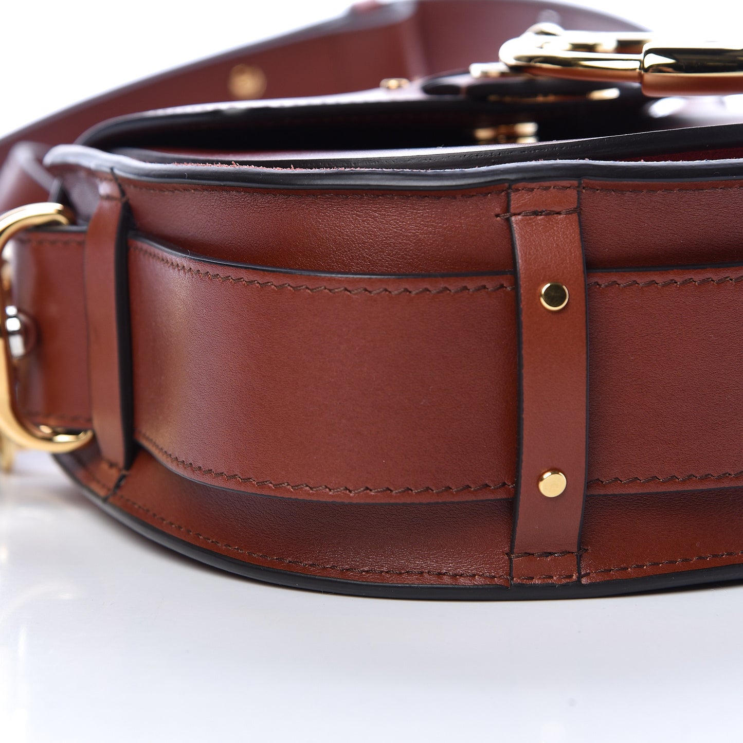 Calfskin Small Tess Bag Sepia Brown