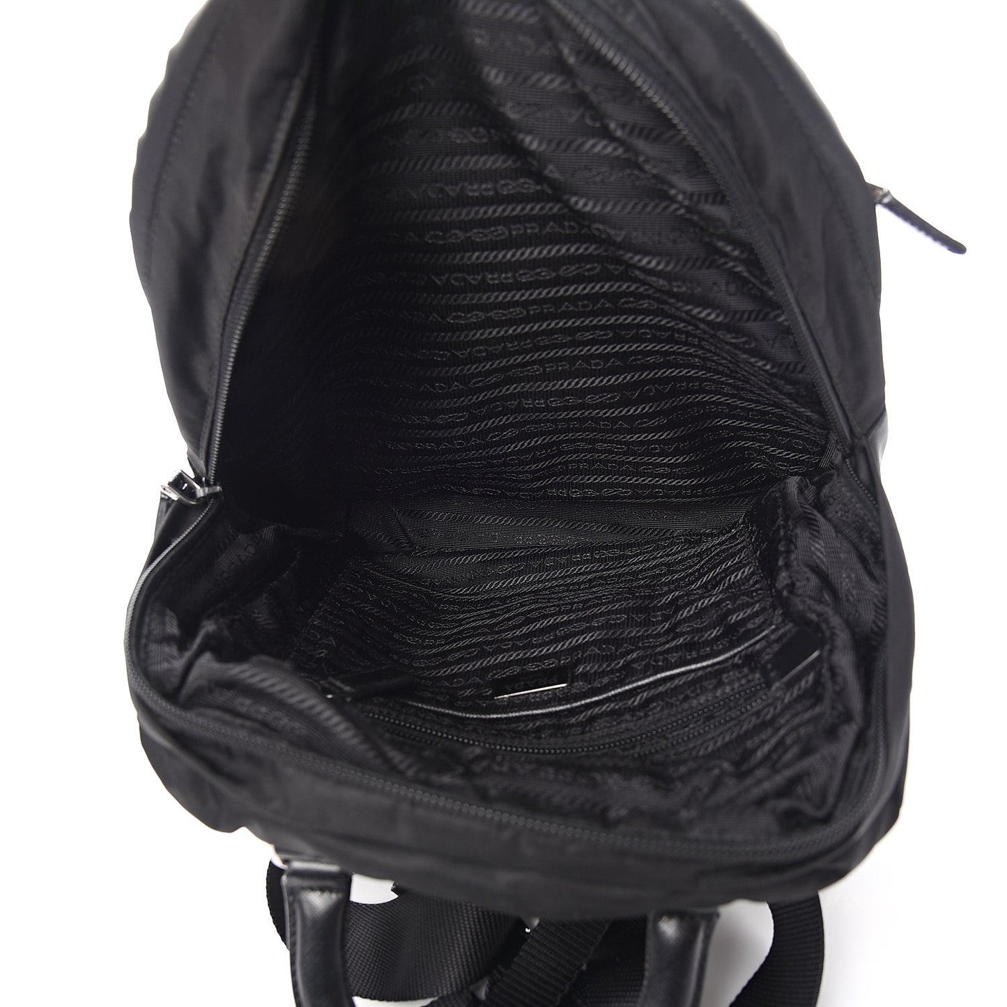 Tessuto Nylon Saffiano Tote Backpack Black