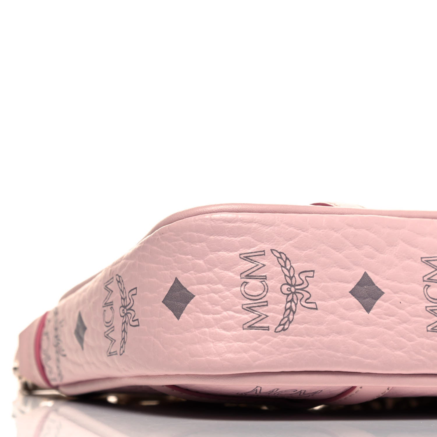 MCM Visetos Nappa Mini Delmy Chain Shoulder Bag Powder Pink 6 of 10