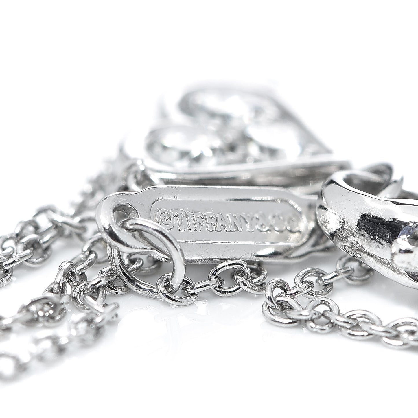 Platinum Diamond Hearts Bracelet