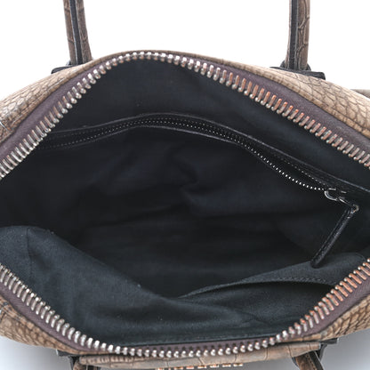 Givenchy Nubuck Crocodile Embossed Small Antigona Brown 4 of 4