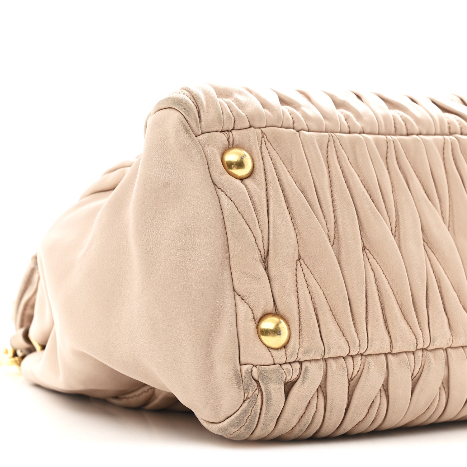 Miu Miu Nappa Matelasse Top Handle Bag Cammeo 8 of 13