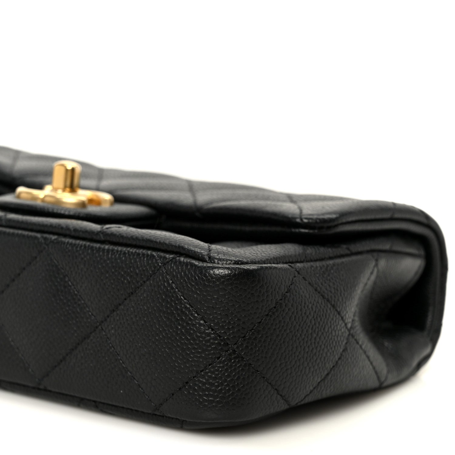 Chanel Caviar Quilted Mini Sweetheart Rectangular Flap Black 11 of 12